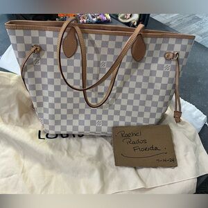 Perfect euc LV mm azur ballerina neverful